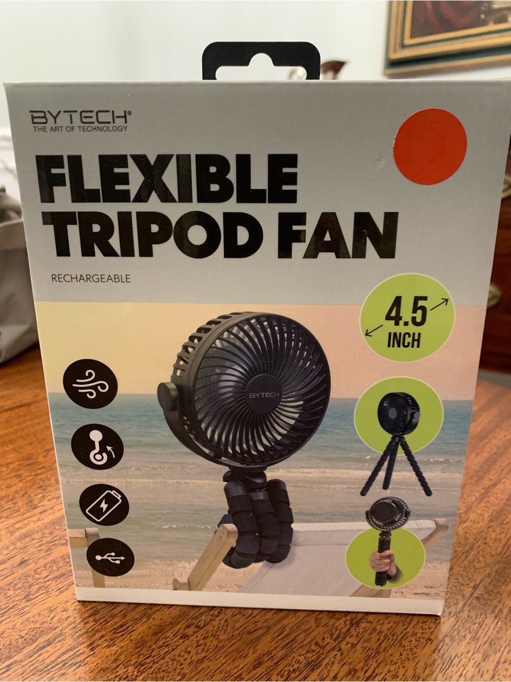 FLEXIBLE TRIPOD FAN USB 360 Horizontal and Vertical Rotation Flexible Legs NEW